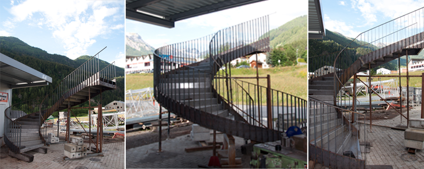 Wendeltreppe aus Stahl